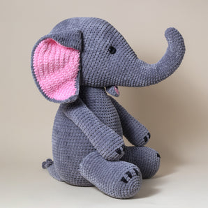 crochet kit elephant fred side