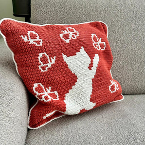 overlay crochet pattern cat pillow